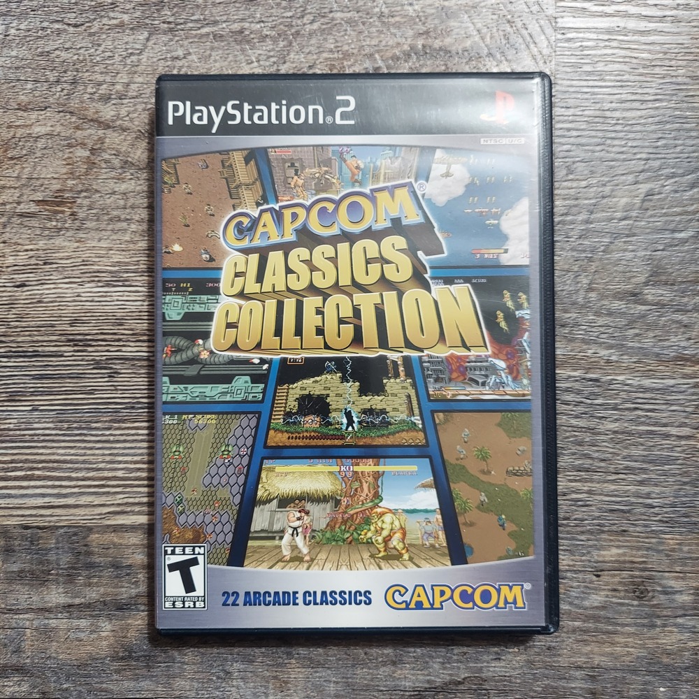 Capcom Classics Collection Capcom 2005 PS2 Game Rated T Teen NTSC CIB